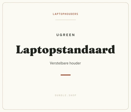 Merkkaart UGREEN laptopstandaard