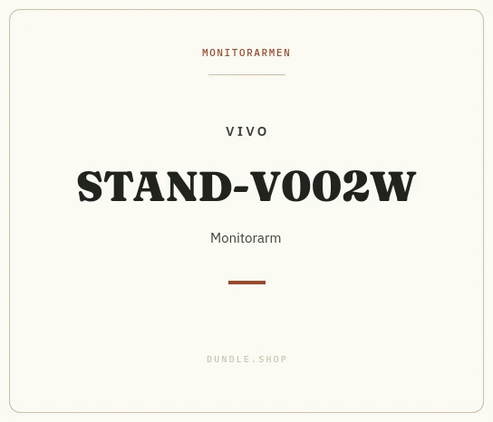 Merkkaart VIVO STAND-V002W monitorarm